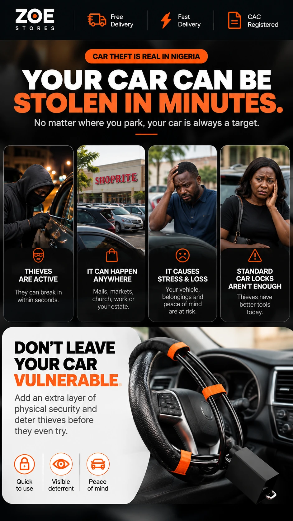 Zoe Stores car security design section 3